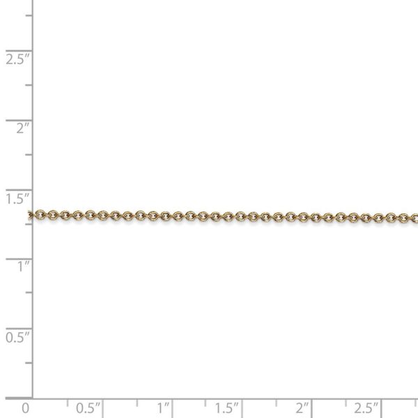 1.6mm, 14k Yellow Gold Solid Link Cable Chain Necklace Sale