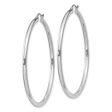 2.5mm, Sterling Silver, Classic Round Hoop Earrings - 52mm (2 Inch) Online