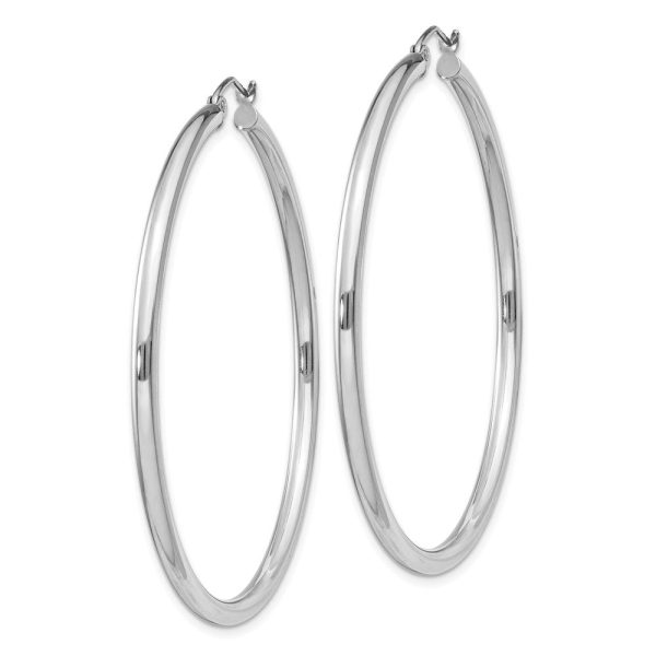 2.5mm, Sterling Silver, Classic Round Hoop Earrings - 52mm (2 Inch) Online