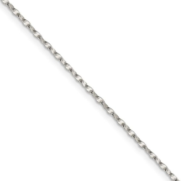 1.75mm Sterling Silver Fancy Flat Anchor Link Chain Necklace Hot on Sale