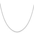 0.9mm 10k White Gold Diamond Cut Cable Chain Necklace Online