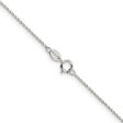 1mm Sterling Silver Diamond Cut Octagon Cable Chain Necklace Supply