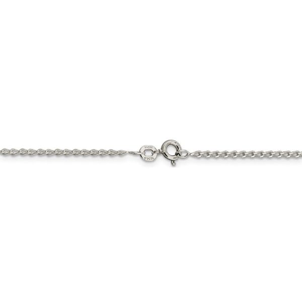 1.5mm Sterling Silver Solid Open Curb Chain Necklace Online now