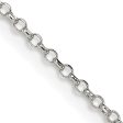 1.5mm Sterling Silver D C Solid Open Cable Chain Necklace Online