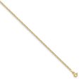 1.8mm 14k Yellow Gold Hollow Curb Chain Necklace Online