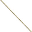 0.9mm, 10k Yellow Gold, Box Chain Necklace Fashion