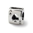 Sterling Silver Ace of Spades Bead Charm Online