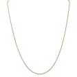 1.2mm 14k Yellow Gold Round Snake Chain Necklace Supply