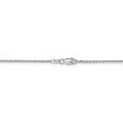 1.4mm, 14k White Gold, Diamond Cut Solid Cable Chain Necklace Online Sale