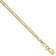 2.75mm 10k Yellow Gold Flat Figaro Chain Bracelet Sale