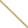 2.4mm 14k Yellow Gold Solid Concave Anchor Chain Necklace Discount