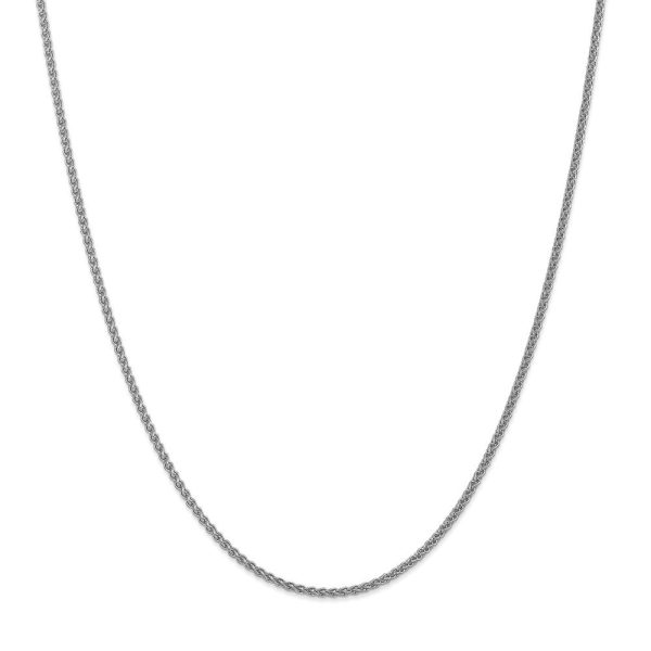 1mm, 14k White Gold, Solid Spiga Chain Necklace Hot on Sale