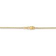 1.4mm, 14k Yellow Gold, Diamond Cut Solid Cable Chain Necklace Fashion