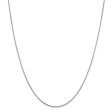 1mm Rhodium Plated Sterling Silver Round Snake Chain Necklace Supply