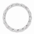 2.5mm Rhodium Plated Sterling Silver Stackable Twisted Band Online Hot Sale