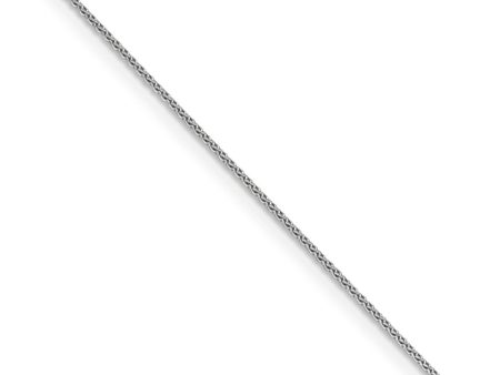 0.65mm 14k White Gold Diamond Cut Spiga Pendant Chain Necklace Online