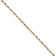 1.45mm, 14k Yellow Gold, Diamond Cut Solid Cable Chain Necklace Online Hot Sale