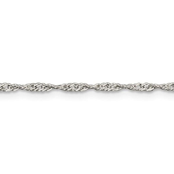 1.75mm Sterling Silver, Solid Singapore Chain Necklace Cheap