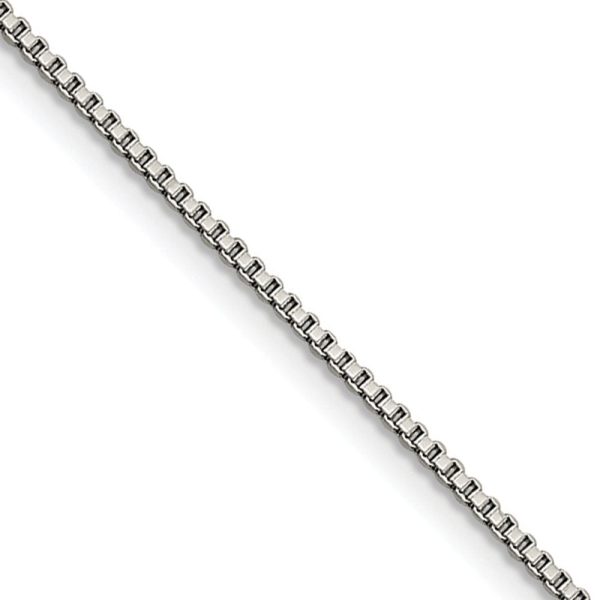 1.5mm Stainless Steel Box Chain Necklace Online Sale