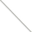 1mm Sterling Silver Solid Round Box Chain Necklace Fashion