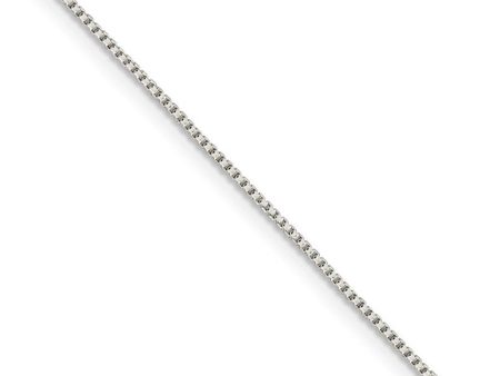 1mm Sterling Silver Solid Round Box Chain Necklace Fashion