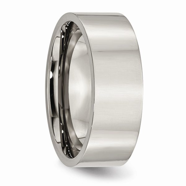 Titanium 8mm Polished Flat Comfort Fit Band Online Hot Sale