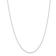 1mm, 14k White Gold Diamond Cut Singapore Chain Necklace For Discount