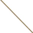 1.3mm, 14k Yellow Gold, Solid Curb Chain Necklace Online