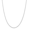 1.6mm Rhodium Plated Sterling Silver Solid Loose Rope Chain Necklace Online Sale