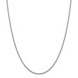 1.5mm 14k White Gold Hollow Round Box Chain Necklace Online Sale