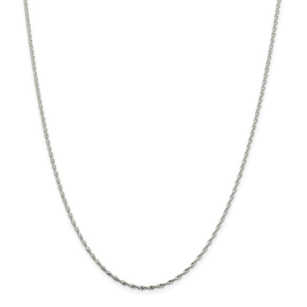 1.65mm Sterling Silver Twisted Herringbone Chain Necklace Online Sale