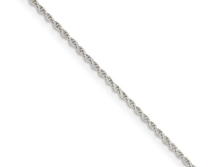 1.3mm, Sterling Silver Solid Loose Rope Chain Necklace For Cheap