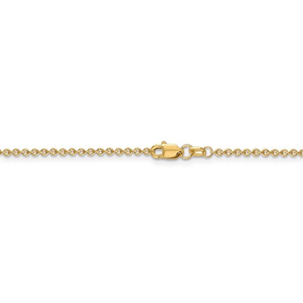 1.6mm, 14k Yellow Gold Solid Link Cable Chain Necklace Sale