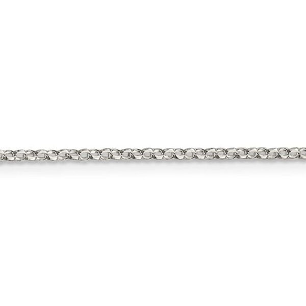 1.5mm Sterling Silver D C Solid Open Cable Chain Necklace Online