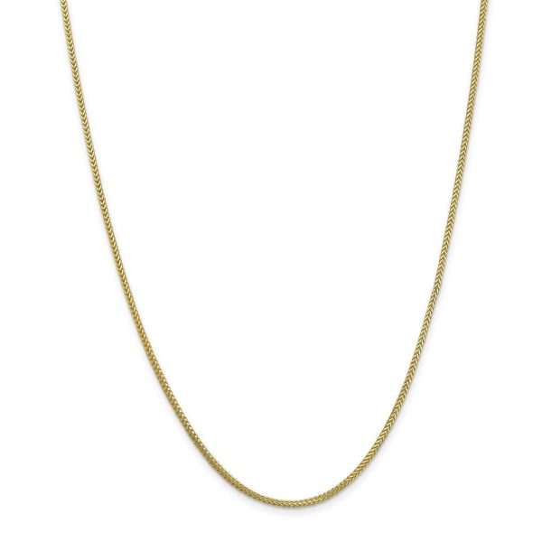 1.3mm 10k Yellow Gold Solid Franco Chain Necklace Online