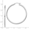 2.5mm, Sterling Silver, Classic Round Hoop Earrings - 45mm (1 3 4 In.) Sale