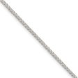 1.75mm Sterling Silver, Round Solid Spiga Chain Necklace Online now