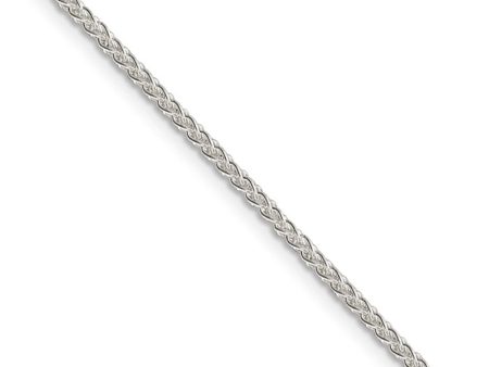 1.75mm Sterling Silver, Round Solid Spiga Chain Necklace Online now