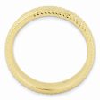 14k Yellow Gold Plate Sterling Silver Stackable Rope Edged 4.25mm Band on Sale