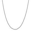 1.7mm Sterling Silver Black Plated Solid Twisted Wheat Chain Necklace Online Hot Sale