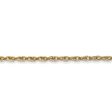 1.3mm, 14K Yellow Gold, Solid Baby Rope Chain Necklace Online now