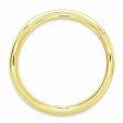 1.5mm Stackable 14K Yellow Gold Plated Silver Curved Smooth Band on Sale