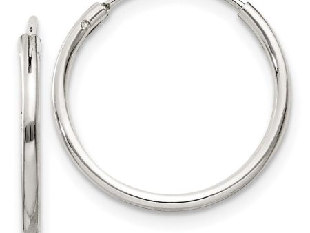 1.3mm, Sterling Silver, Endless Hoop Earrings - 16mm (5 8 Inch) Cheap