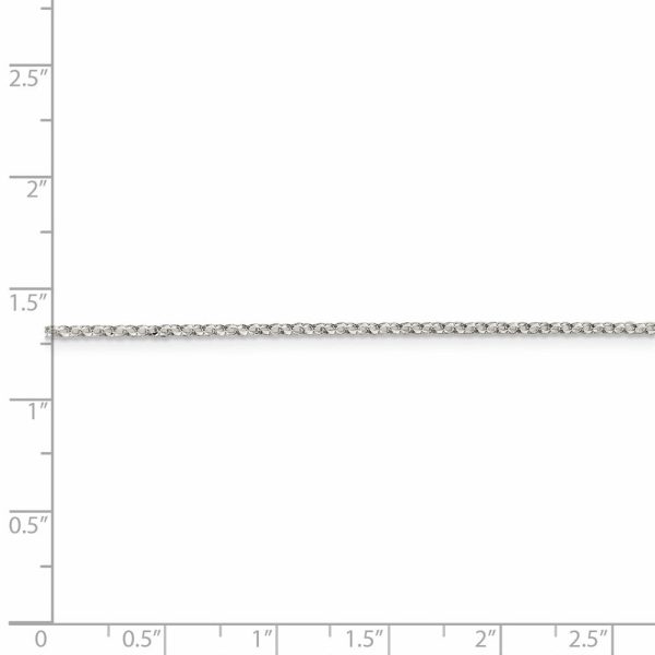 1.5mm Sterling Silver D C Solid Open Cable Chain Necklace Online