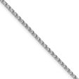 2.1mm 14k White Gold Diamond Cut Open Franco Chain Necklace Discount