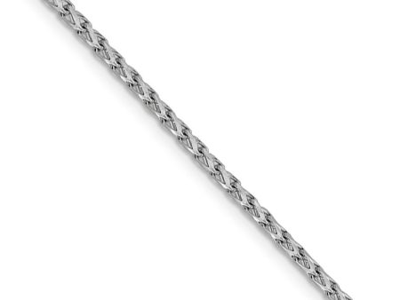 2.1mm 14k White Gold Diamond Cut Open Franco Chain Necklace Discount