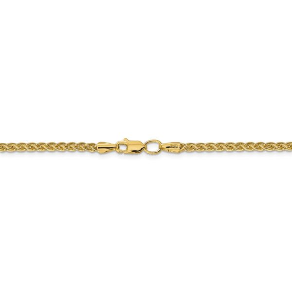 2.75mm 14k Yellow Gold Hollow Wheat Chain Necklace Cheap