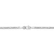 14k White Gold 2.25mm Flat Figaro Chain Anklet Discount