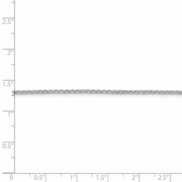 1.5mm, Sterling Silver Solid Rolo Chain Necklace Hot on Sale