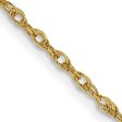 1.3mm, 14K Yellow Gold, Solid Baby Rope Chain Necklace Online now